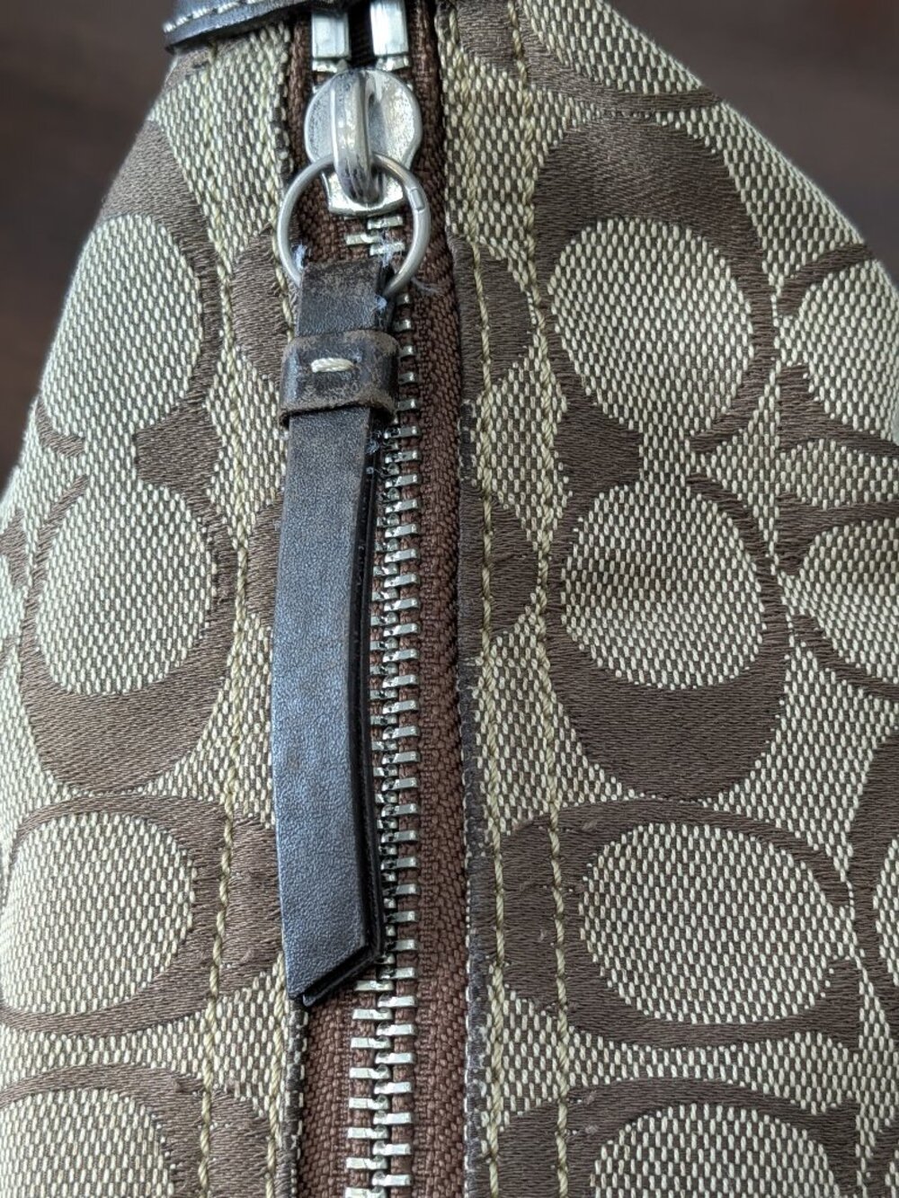 Coach A0879-F10906 Soho Hobo Shoulder Bag Brown Tan Medium Purse - Picture 8 of 14